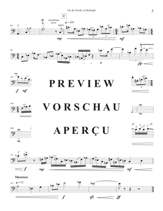 Product gallery: Page 9 of 9 On the Stroke of Midnight , , (Trombone solo)