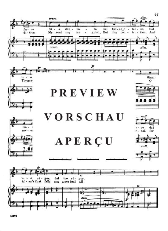 Product gallery: Page 7 of 7 Pietà,Signore, Parisotti, Alessandro, High Voice and Piano