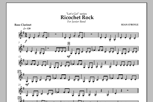 Produktbild zu:  Ricochet Rock - Bass Clarinet - 