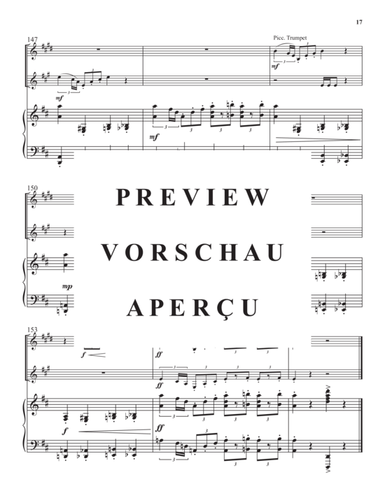 Product gallery: Page 19 of 21 The Lion and the Mouse , , (Trio for trumpet in Bb/piccolo trumpet, horn in F + piano)