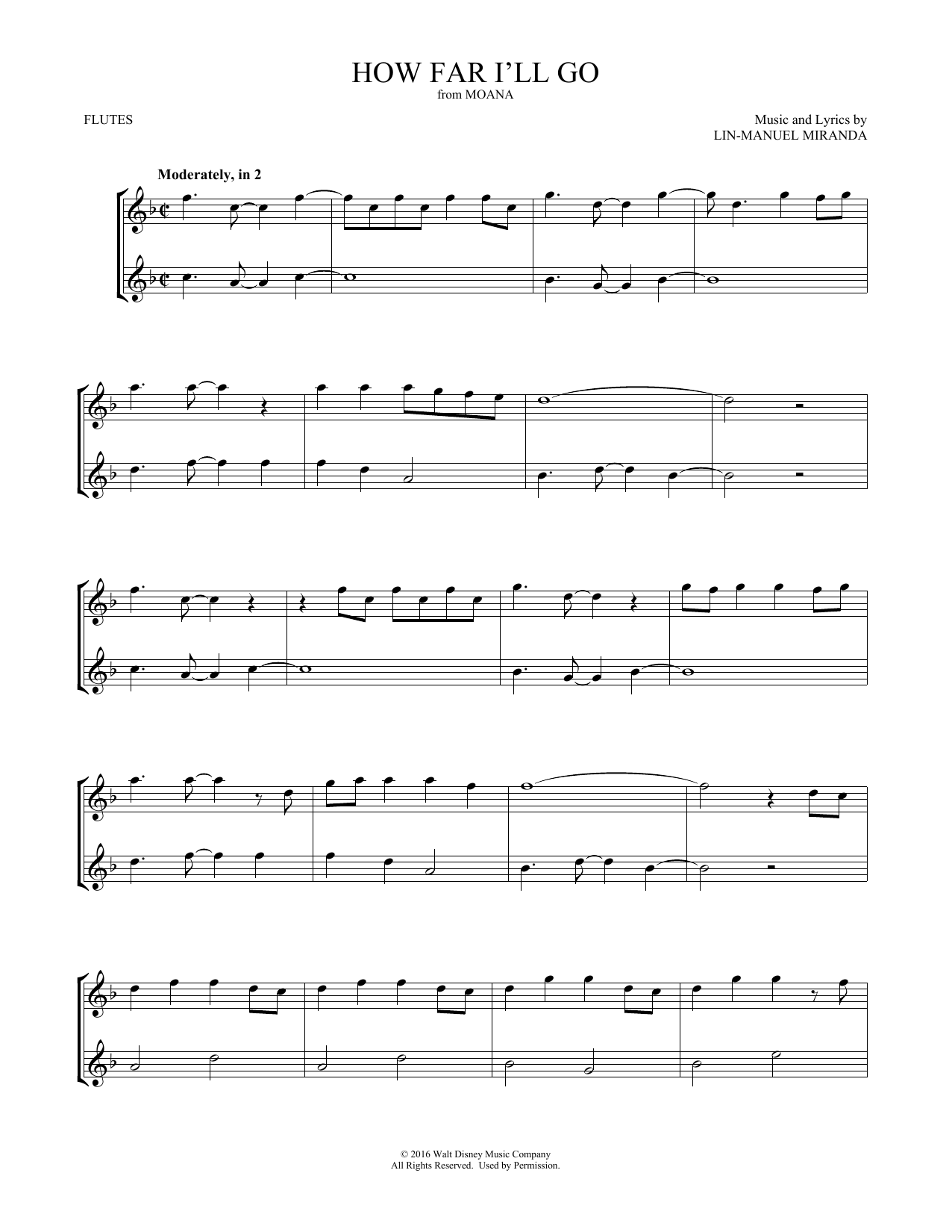 Product gallery: Page 1 of 1 How Far I'll Go (from Moana) (arr. Mark Phillips), Lin-Manuel Miranda