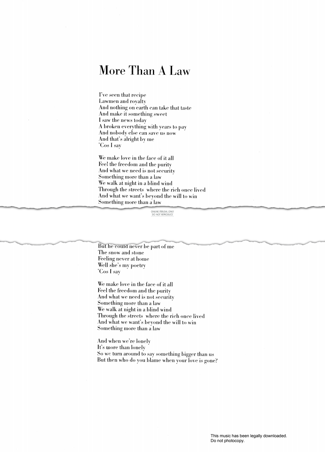 Produktbild zu: More Than A Law