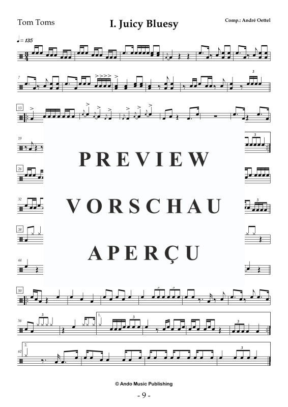 Produktgalerie: Seite 11 von 11 5 Ensemble Pieces for three Percussionists, , Percussion Ensemble Trio