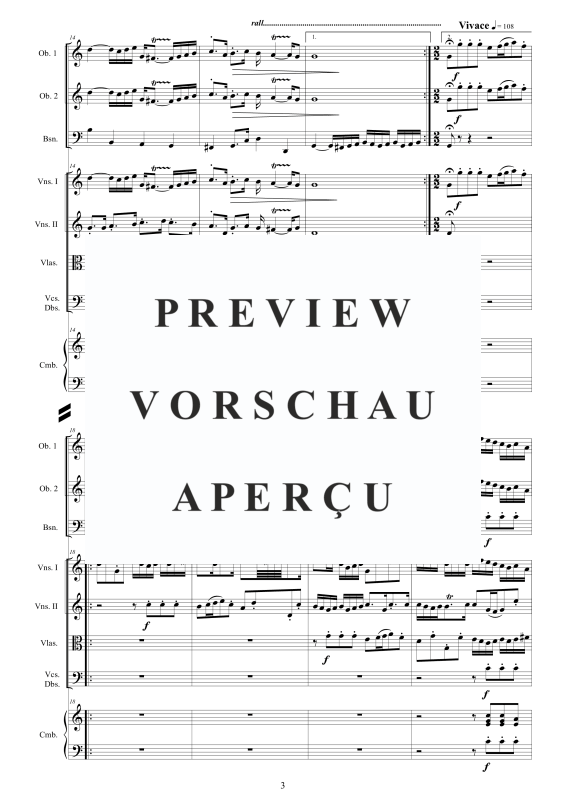 Produktgalerie: Seite 4 von 11 Orchester Suite No.1 in C-Dur BWV 1066, , Orchester 2 Oboen, Fagott, Streicher und Cembalo BC
