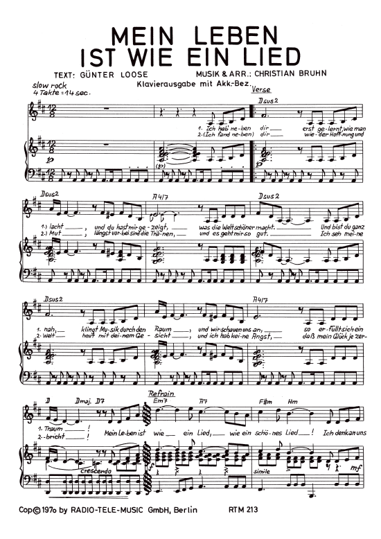 Produktbild zu: Mein Leben ist wie ein LiedKatja Ebstein