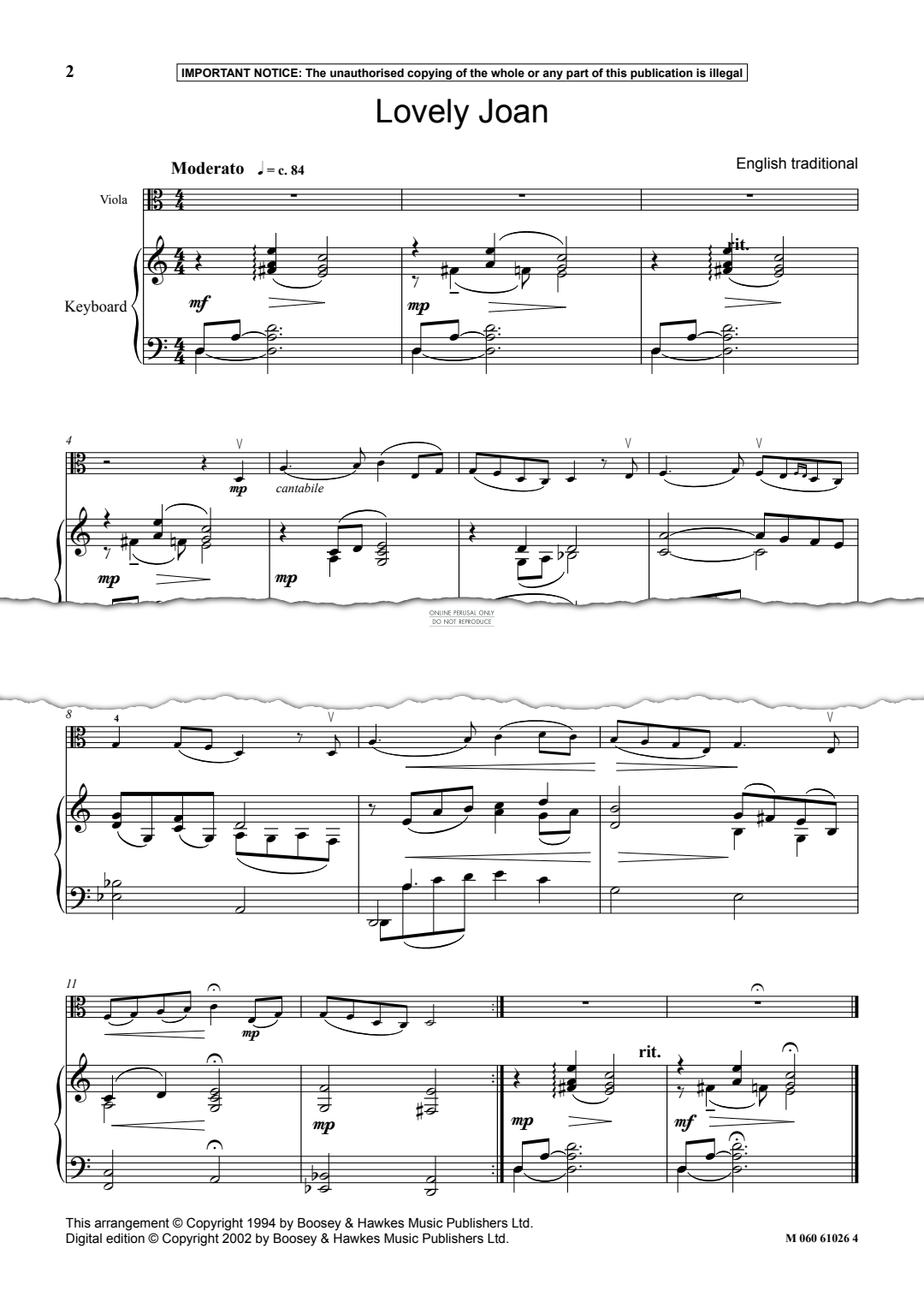 Produktgalerie: Seite 1 von 1 Lovely Joan, Traditional, Keyboard, Viola