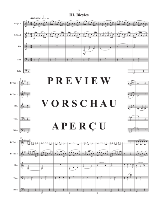 Produktgalerie: Seite 9 von 21 Montreal Suite , , (Blechbläser Quintett)