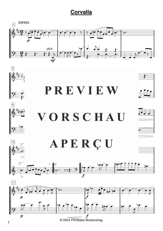 gallery: 8 Jazz Duos, , Klarinette in B und Kontrabass