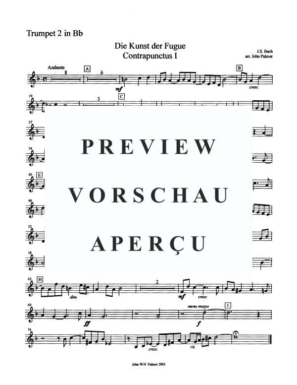 Produktgalerie: Seite 8 von 11 Contrapunctus No. 1, , Blechbläser Quintett
