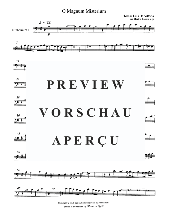 Produktgalerie: Seite 7 von 10 O Magnum Mysterium, , Tuba Quartett EETT
