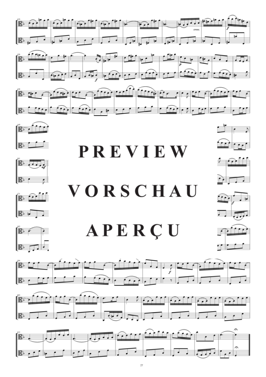 Product gallery: Page 3 of 3 Arie aus der Hochzeits-Kantate für zwei Bratschen, , 