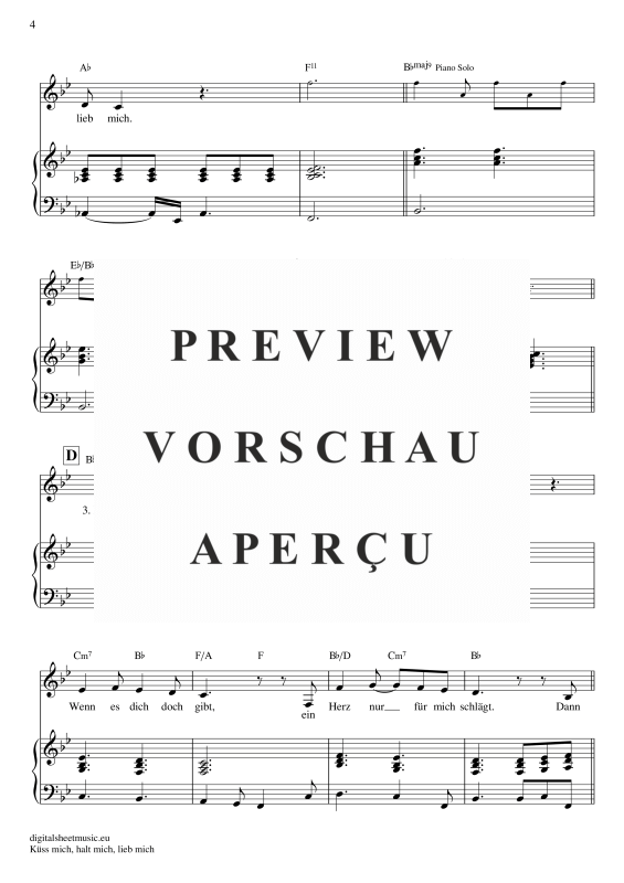 Product gallery: Page 5 of 7 Küss Mich, Halt Mich, Lieb Mich, Egli, Beatrice, Voice with Piano Accompaniment