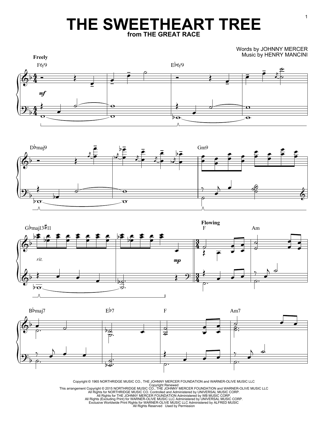 Produktbild zu: The Sweetheart Tree [Jazz version] (arr. Brent Edstrom)