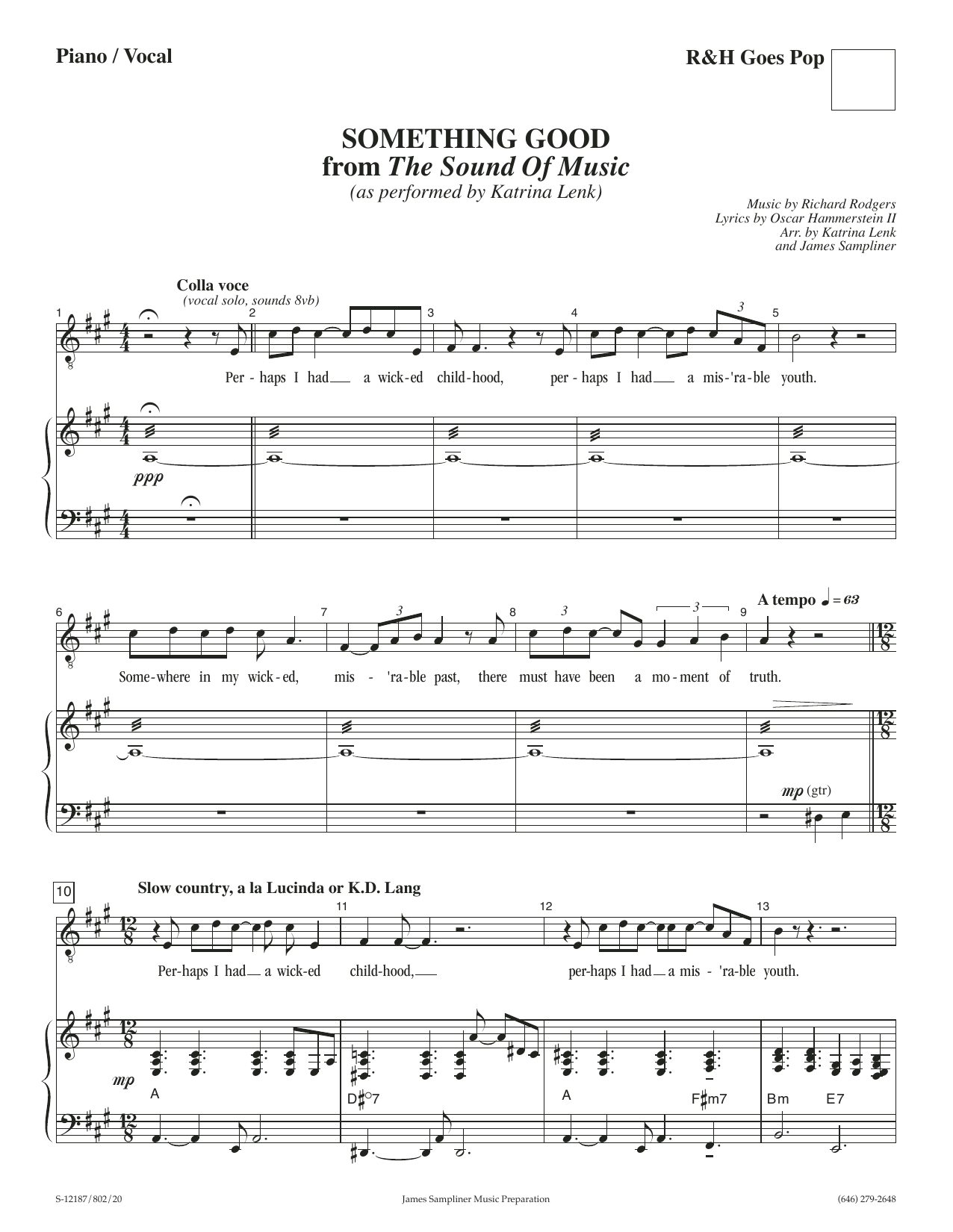 Produktbild zu: Something Good [R&H Goes Pop! version] (from The Sound Of Music)