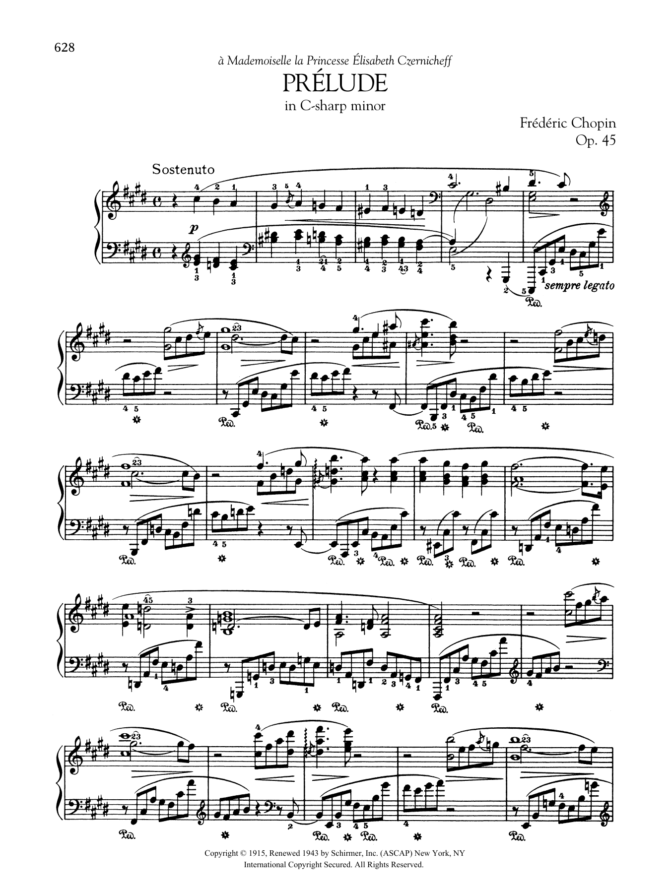 Product gallery: Page 1 of 1 Prélude in C-sharp minor, Op. 45, Frédéric Chopin