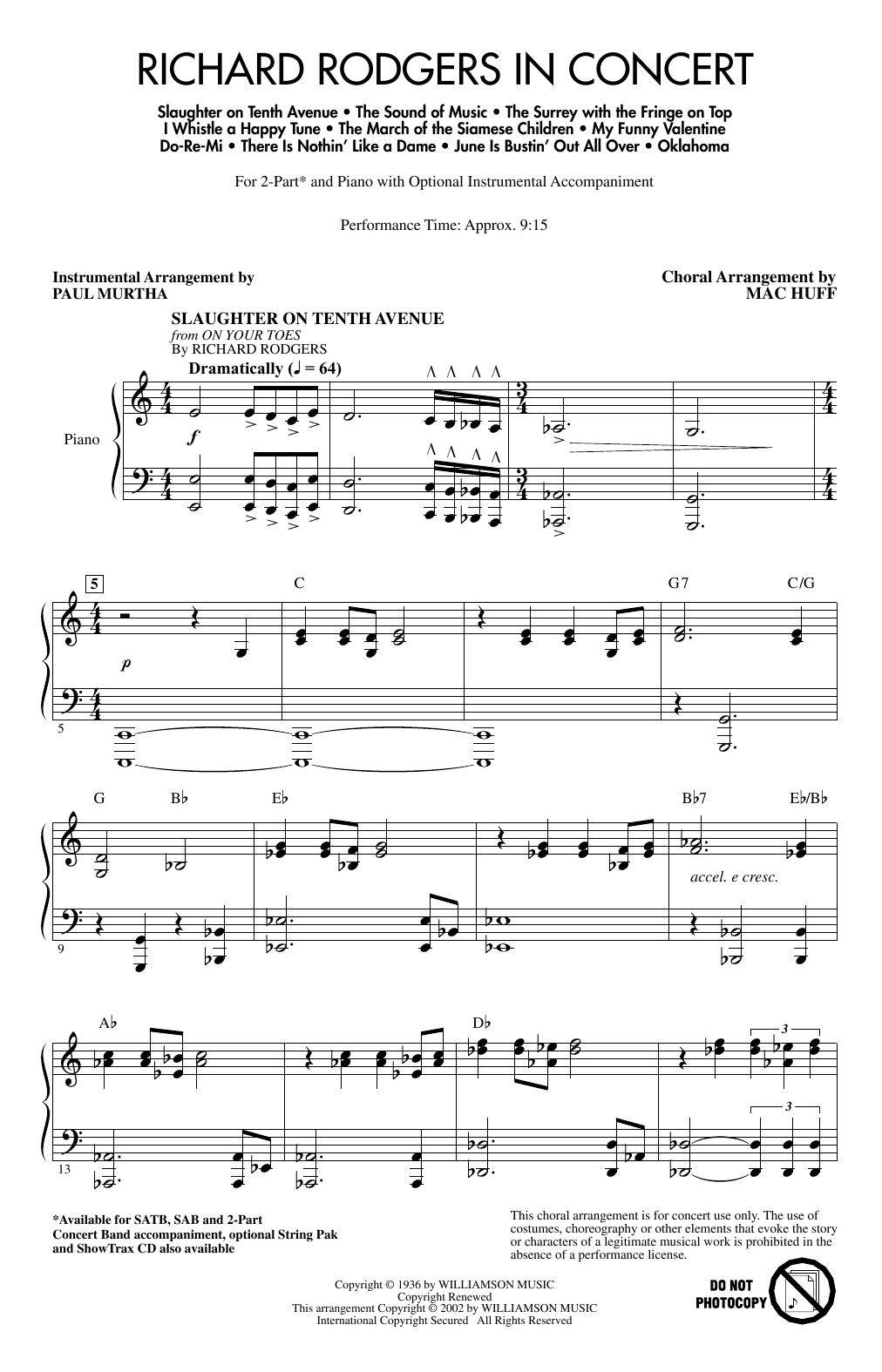 Produktbild zu: Richard Rodgers in Concert (Medley)
