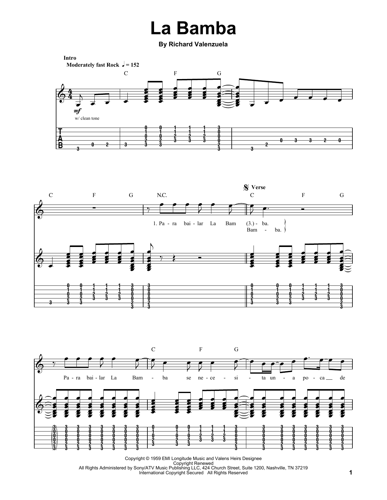 Produktgalerie: Seite 1 von 1 La Bamba, Ritchie Valens, Gitarre