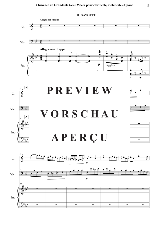 Product gallery: Page 12 of 31 Deux Pièces: Romance et Gavotte , , (2 parts + piano)