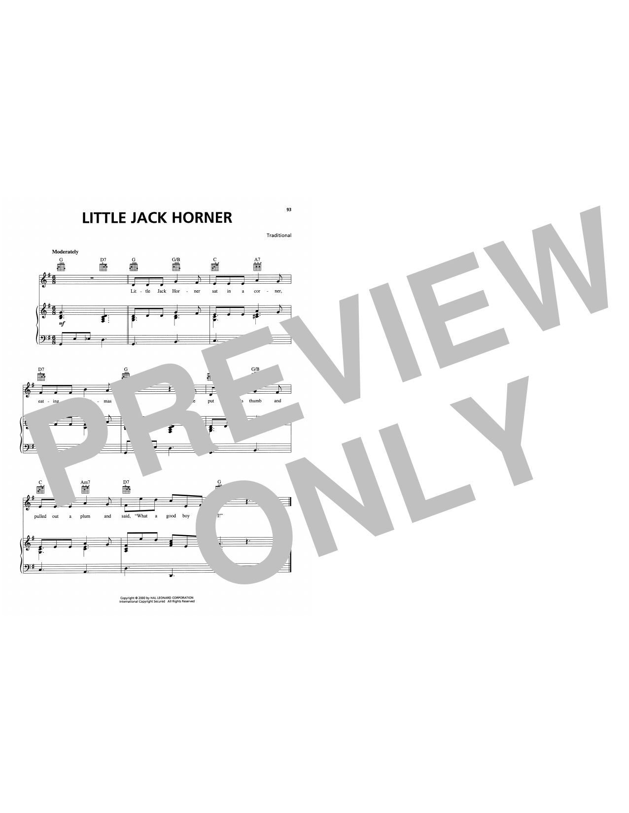Product picture to: Little Jack Horner
