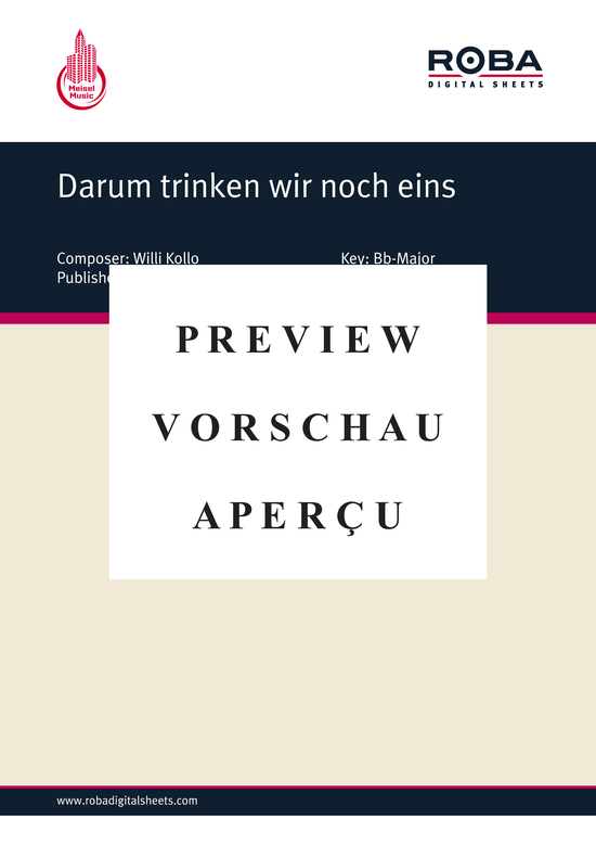 Produktgalerie: Seite 2 von 4 Darum trinken wir noch eins, 	, Klavier und Gesang