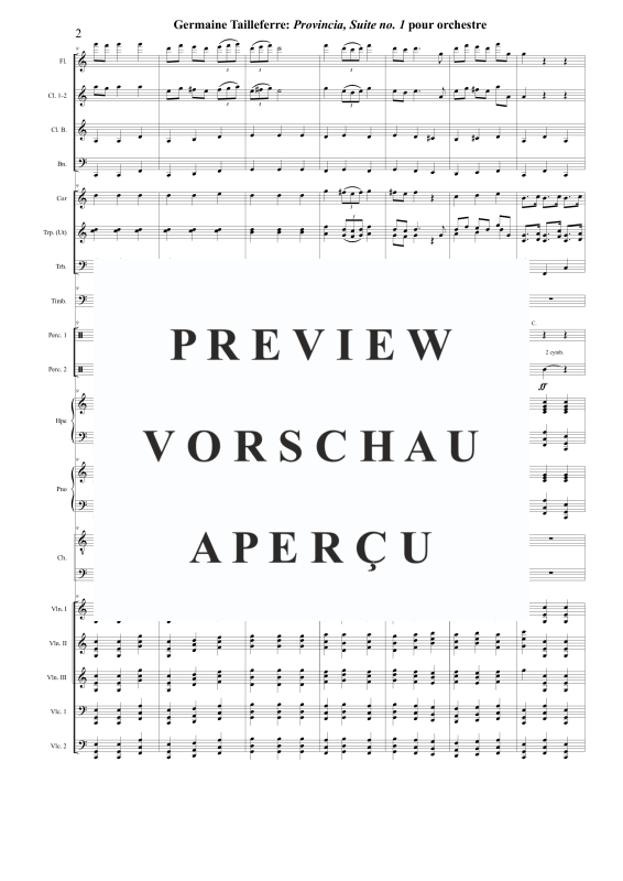 Produktgalerie: Seite 9 von 11 Provincia - Suite no. 1, , Orchester