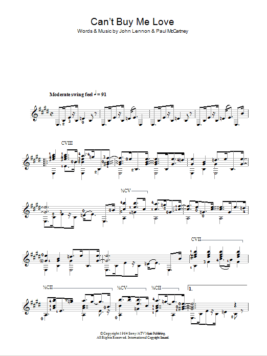 Product gallery: Page 1 of 1 Can't Buy Me Love, The Beatles