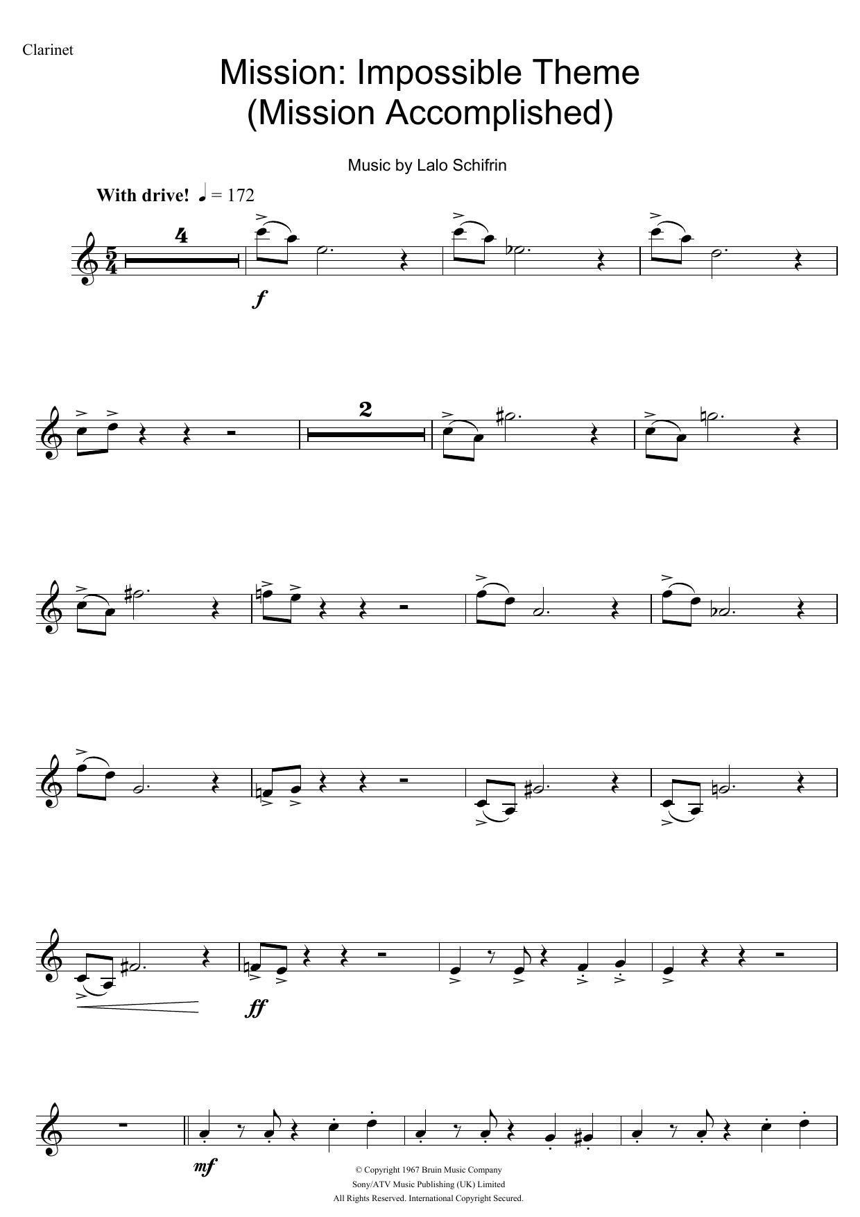 Product picture to:  Mission: Impossible Theme (Mission Accomplished) - Lalo Schifrin