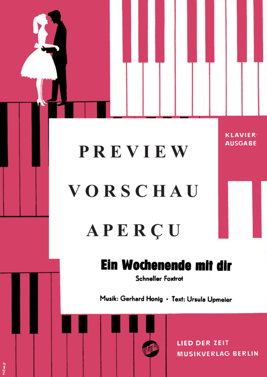 Product gallery: Page 2 of 3 Ein Wochenende mit dir , , Piano and Voice