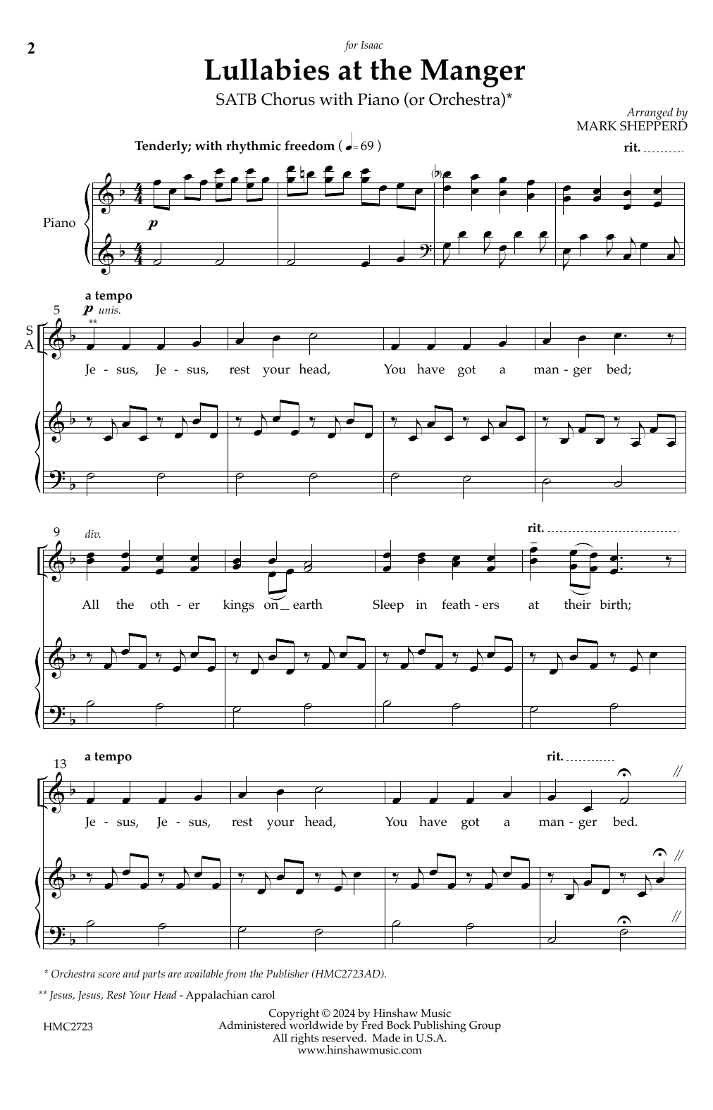 Product picture to: Lullabies at the Manger