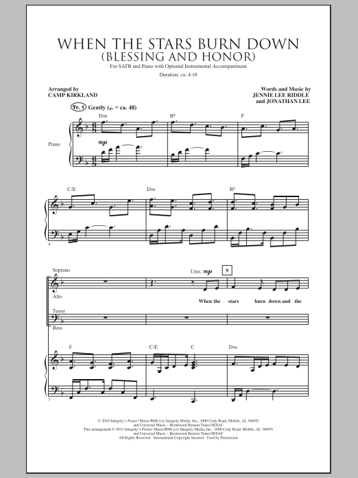 Produktbild zu: When The Stars Burn Down (Blessing And Honor)