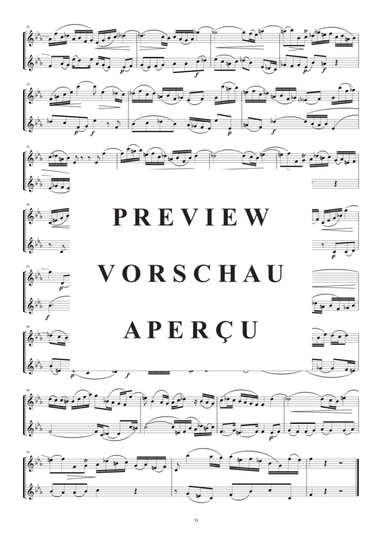 Product gallery: Page 3 of 3 Arie aus der Kantate Nr.102 für zwei Flöten, , 