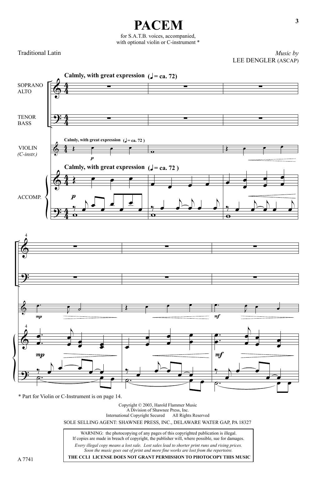 Product gallery: Page 1 of 1 Pacem, Lee Dengler