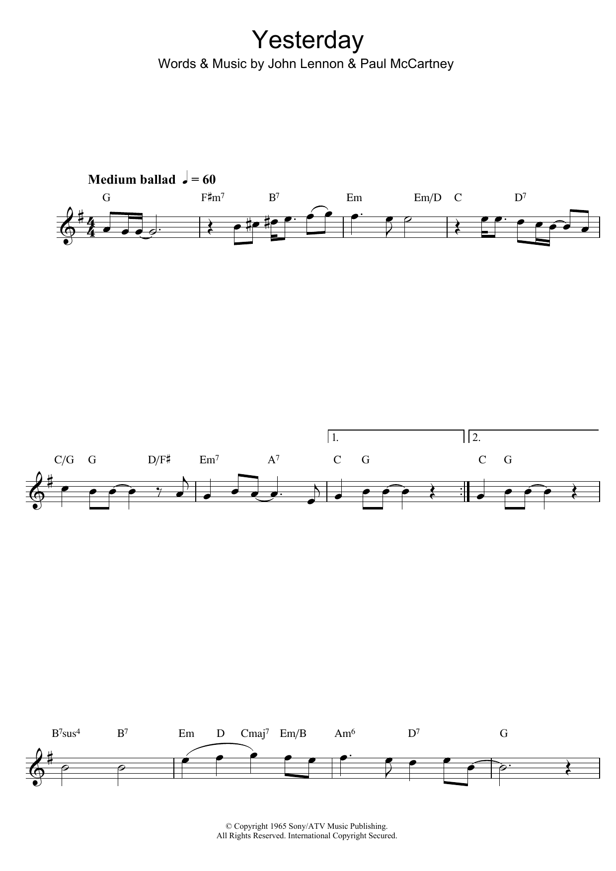 Product gallery: Page 1 of 1 Yesterday, The Beatles