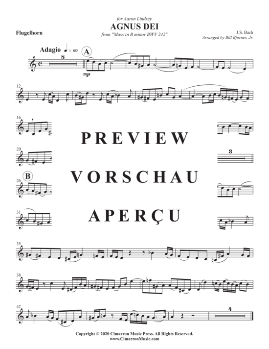 Produktgalerie: Seite 7 von 7 Angus Dei , , (Flügelhorn/Trompete in B + Klavier)