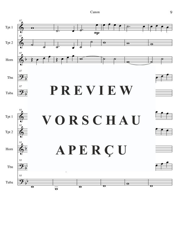Produktgalerie: Seite 11 von 11 Canon, , Blechbläserquintett