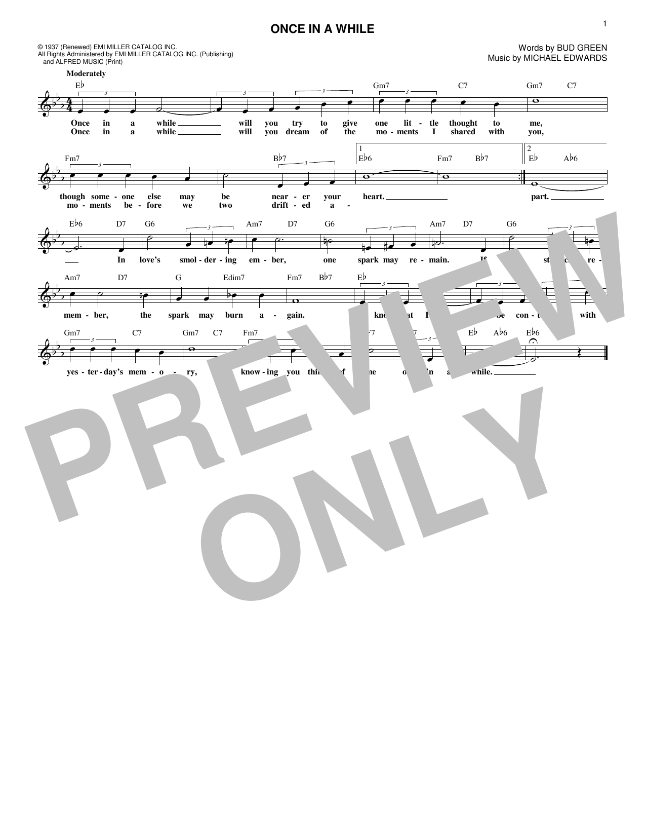 Product gallery: Page 1 of 1 Once In A While, Michael Edwards