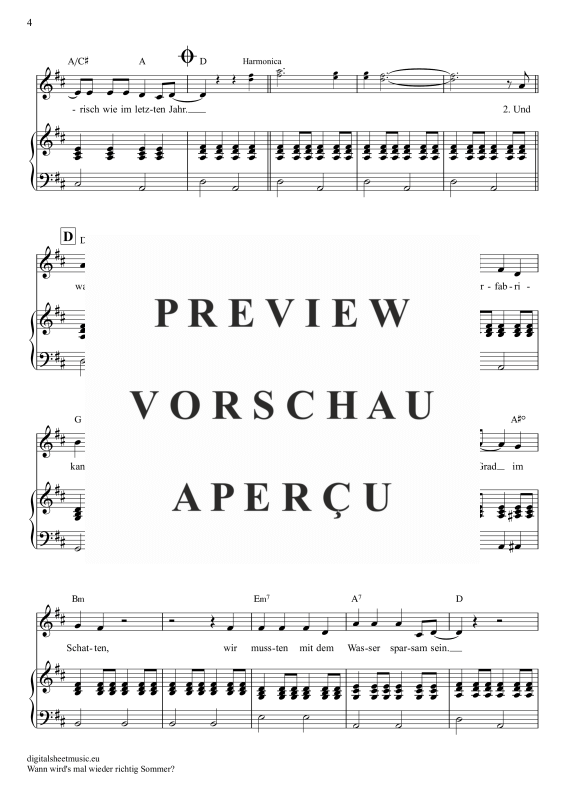 Product gallery: Page 5 of 9 Wann wird’s mal wieder richtig Sommer , Carrell, Rudi, Gesang mit Klavierbegleitung