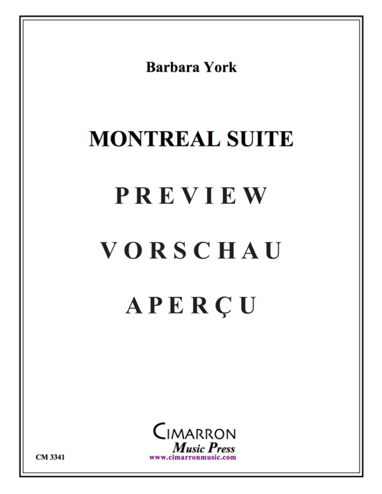 Produktgalerie: Seite 2 von 21 Montreal Suite , , (Blechbläser Quintett)