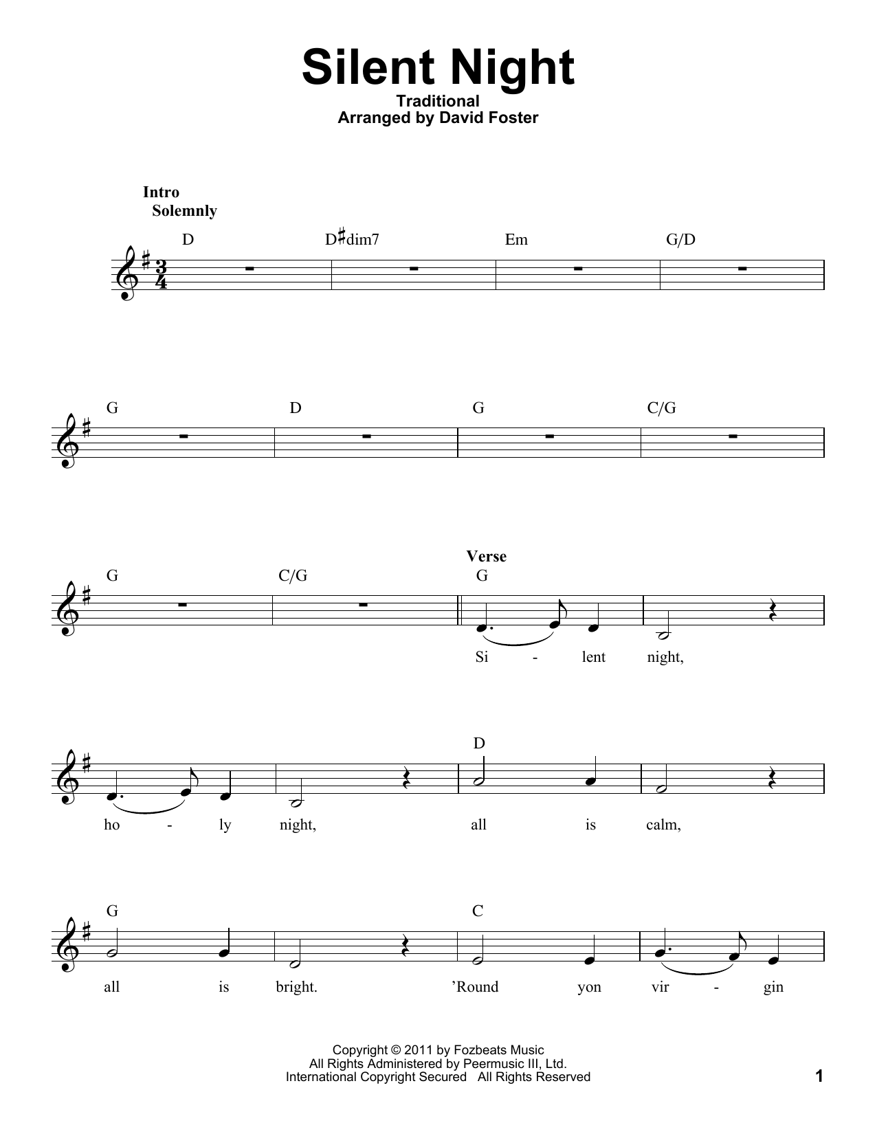 Produktbild zu: Silent Night