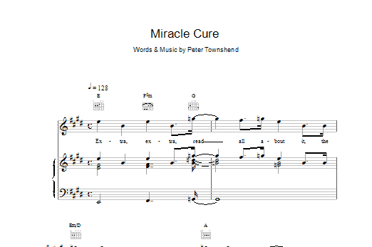 Produktgalerie: Seite 1 von 1 Miracle Cure, The Who, Gesang, Gitarre, Klavier