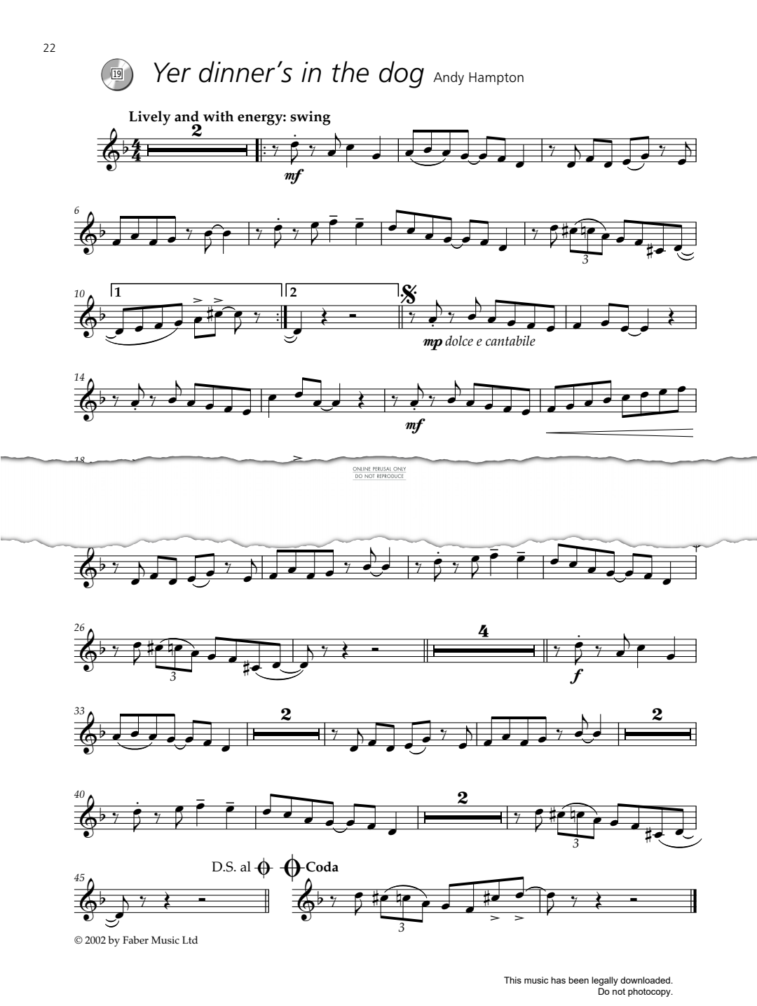 Produktgalerie: Seite 1 von 1 Yer Dinner's In The Dog (from 'Groove Lab'), Andy Hampton, Trompete