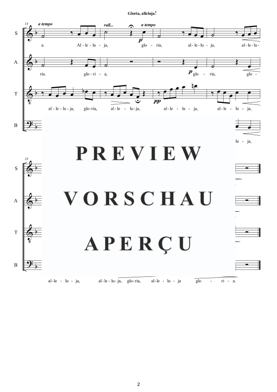 Produktgalerie: Seite 3 von 7 Gloria, alleluja, , Eucharistische Gesang Gemischter Chor