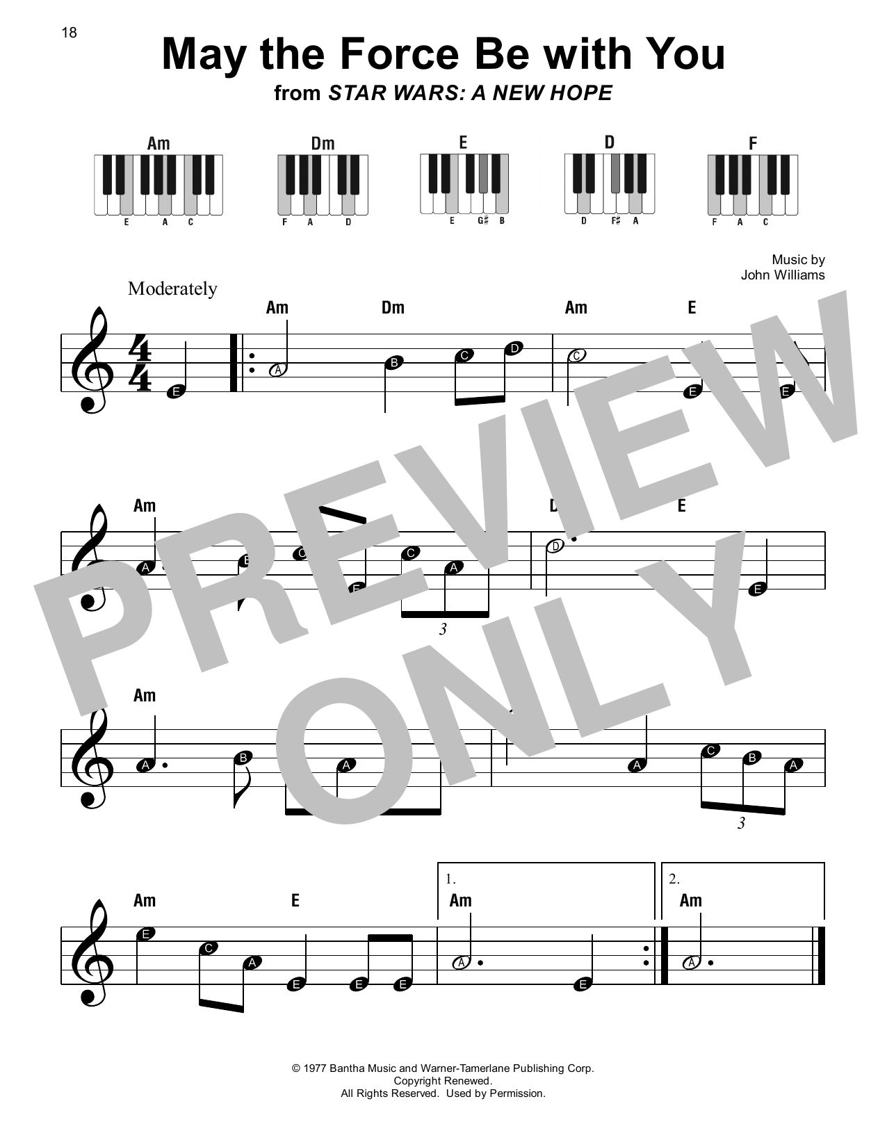 Produktbild zu:  May The Force Be With You (from Star Wars: A New Hope) - John Williams