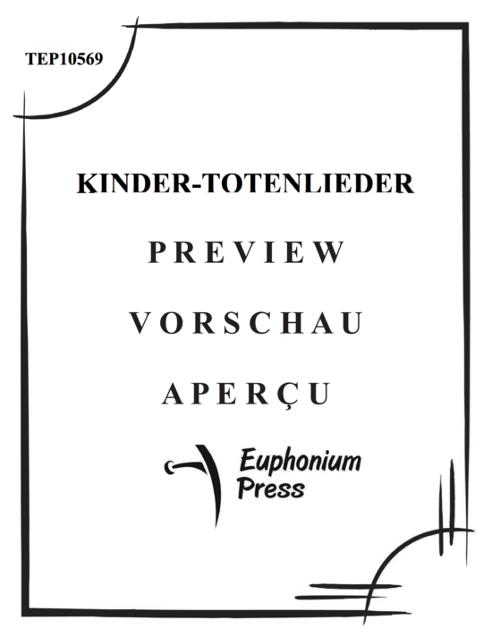gallery: Kinder-Totenlieder , , (Tuba + Klavier)