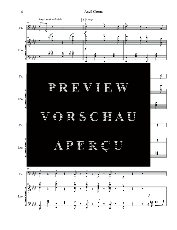 Product gallery: Page 8 of 11 Anvil Chorus, , (tuba and piano)