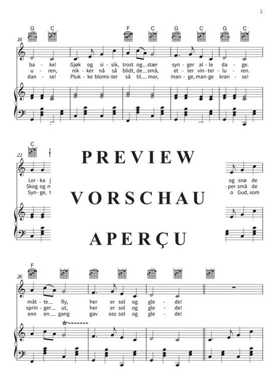 Produktgalerie: Seite 5 von 6 Alle Fugler Små De Er, , (Gesang + Klavier, Gitarre)