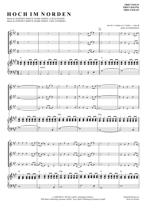 Produktbild zu: Hoch im NordenSantiano