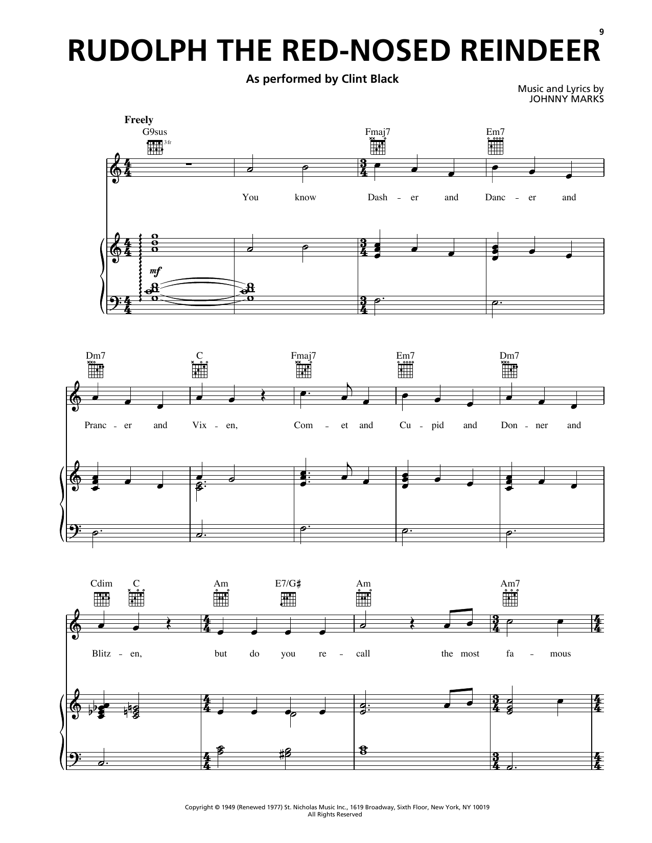 Produktgalerie: Seite 1 von 1 Rudolph The Red-Nosed Reindeer, John Denver, Gesang, Gitarre, Klavier