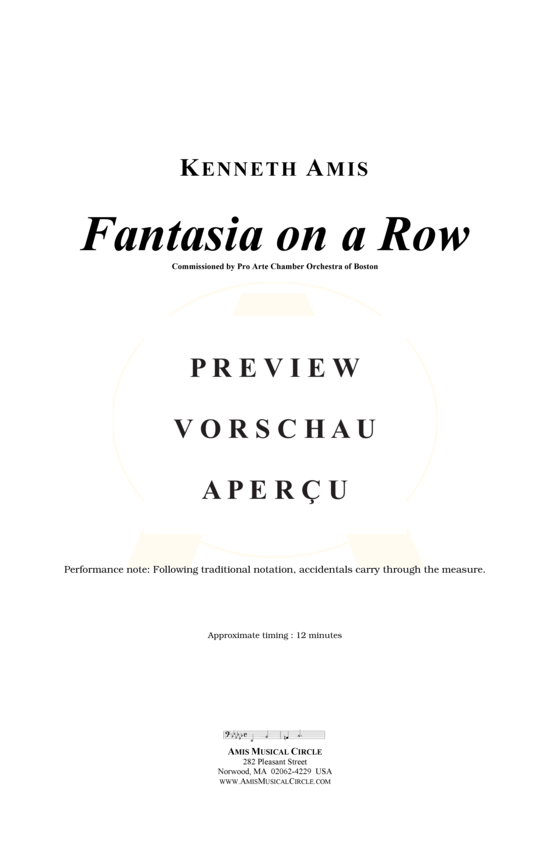 Produktgalerie: Seite 3 von 21 Fantasia on a Row , , (Orchester)