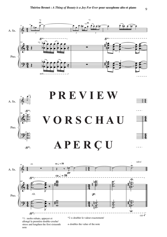 Product gallery: Page 10 of 21 A Thing Of Beauty is a Joy For Ever , , (alto saxophone + piano)